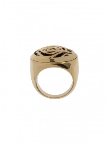 RING BLACK ROSE